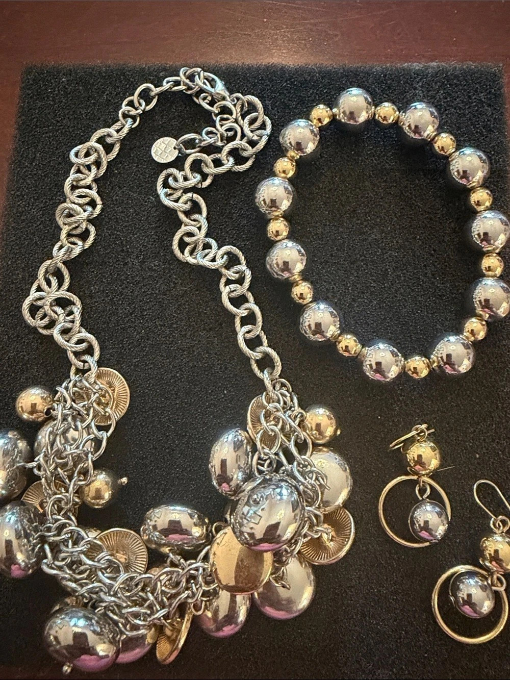 Talbots Mixed-Metal Statement Jewelry Set